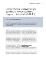 Energieeffizienz und Wärmerückgewinnung in Wärmebehandlung und Härtereibetrieb (Teil 1)