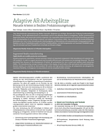 Adaptive AR-Arbeitsplätze