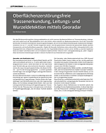 Oberflächenzerstörungsfreie Trassenerkundung, Leitungs- und Wurzeldetektion mittels Georadar