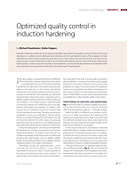 Optimized quality control in induction hardening