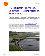 Die „Digitale Kläranlage Söllingen“ – Pilotprojekt in KOMMUNAL 4.0