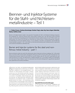 Brenner- und Injektor-Systeme für die Stahl- und Nichteisenmetallindustrie – Teil 1