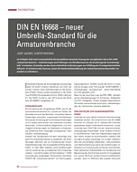 DIN EN 16668 – neuer Umbrella-Standard für die Armaturenbranche