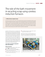 The role of the bath movement in recycling scrap using coreless induction furnaces