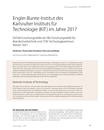 Engler-Bunte-Institut des Karlsruher Instituts für Technologie (KIT) im Jahre 2017