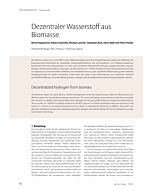 Dezentraler Wasserstoff aus Biomasse