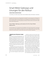 Smart Meter Gateways und Lösungen für den Rollout
