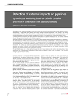 Detection of external impacts on pipelines