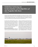 Grabenlose Sanierung von Sonderschächten und Großprofilen auf dem Flughafen Köln-Bonn