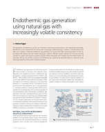 Endothermic gas generation using natural gas with increasingly volatile consistency