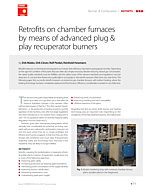 Retrofits on chamber furnaces by means of advanced plug & play recuperator burners