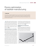 Process optimization of stabilizer manufacturing