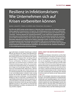 Resilienz in Infektionskrisen: Wie Unternehmen sich auf Krisen vorbereiten können