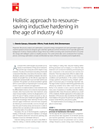 Holistic approach to resourcesaving inductive hardening in the age of industry 4.0