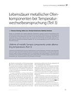 Lebensdauer metallischer Ofenkomponenten bei Temperaturwechselbeanspruchung (Teil 3)