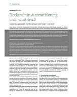 Blockchain in Automatisierung und Industrie 4.0