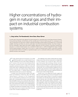 Higher concentrations of hydrogen in natural gas and their impact on industrial combustion systems