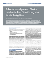 Schadensanalyse von Elastomerbauteilen: Einwirkung von Kautschukgiften