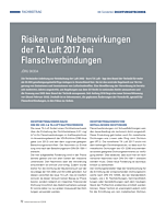 Risiken und Nebenwirkungen der TA Luft 2017 bei Flanschverbindungen
