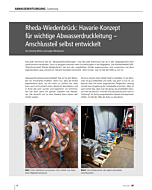 Rheda-Wiedenbrück: Havarie-Konzept für wichtige Abwasserdruckleitung – Anschlussteil selbst entwickelt