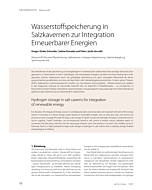 Wasserstoffspeicherung in Salzkavernen zur Integration Erneuerbarer Energien