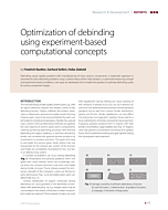 Optimization of debinding using experiment-based computational concepts