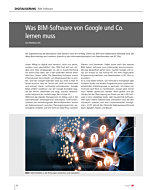 Was BIM-Software von Google und Co. lernen muss