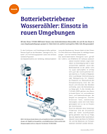 Batteriebetriebener Wasserzähler: Einsatz in rauen Umgebungen