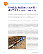 Flexible Stellantriebe für die Trinkwasserbranche