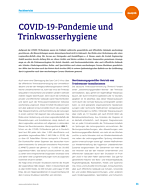 COVID-19-Pandemie und Trinkwasserhygiene