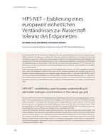 HIPS-NET – Etablierung eines europaweit einheitlichen Verständnisses zur Wasserstofftoleranz des Erdgasnetzes