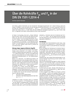 Über die Rohrkräfte FR0 und FRI in der DIN EN 1591-1:2014-4