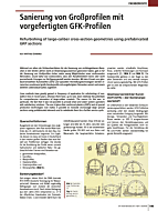 Sanierung von Großprofilen mit vorgefertigten GFK-Profilen