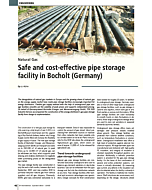 Safe and cost-effective pipe storage facility in Bocholt (Germany)