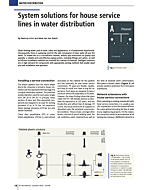 System solutions for house service lines in water distribution