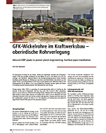 GFK-Wickelrohre im Kraftwerksbau - oberirdische Rohrverlegung