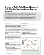 Design of Safe, Reliable And Economic CO2 Pipeline Transportation Systems