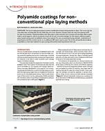 Polyamide coatings for non-conventional pipe laying methods