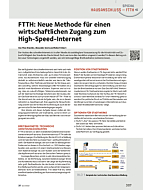 FTTH: Neue Methode für einen wirtschaftlichen Zugang zum High-Speed-Internet
