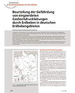 Beurteilung der Gefährdung von eingeerdeten Gashochdruckleitungen durch Erdbeben in deutschen Erdbebengebieten