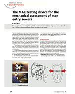 The MAC testing device for the mechanical assessment of man entry sewers
