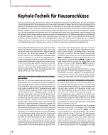 Keyhole-Technik für Hausanschlüsse