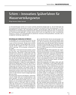 Schirm – Innovatives Spülverfahren für Wasserverteilungsnetze