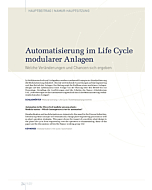 Automatisierung im Life Cycle modularer Anlagen