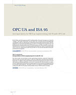 OPC UA and ISA 95