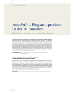 AutoPnP – Plug-and-produce in der Automation