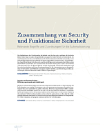 Zusammenhang von Security und Funktionaler Sicherheit