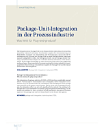 Package-Unit-Integration in der Prozessindustrie