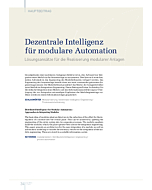 Dezentrale Intelligenz für modulare Automation