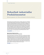 Robustheit industrieller Produktionsnetze
